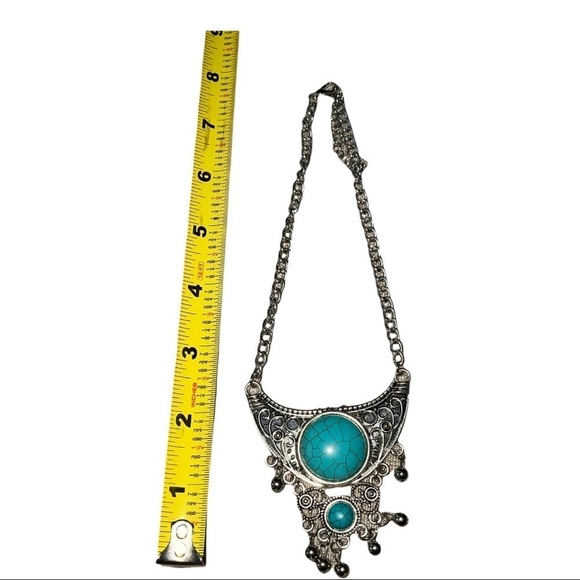 Blue Turquoise  Woman Necklace - Picture 4 of 4